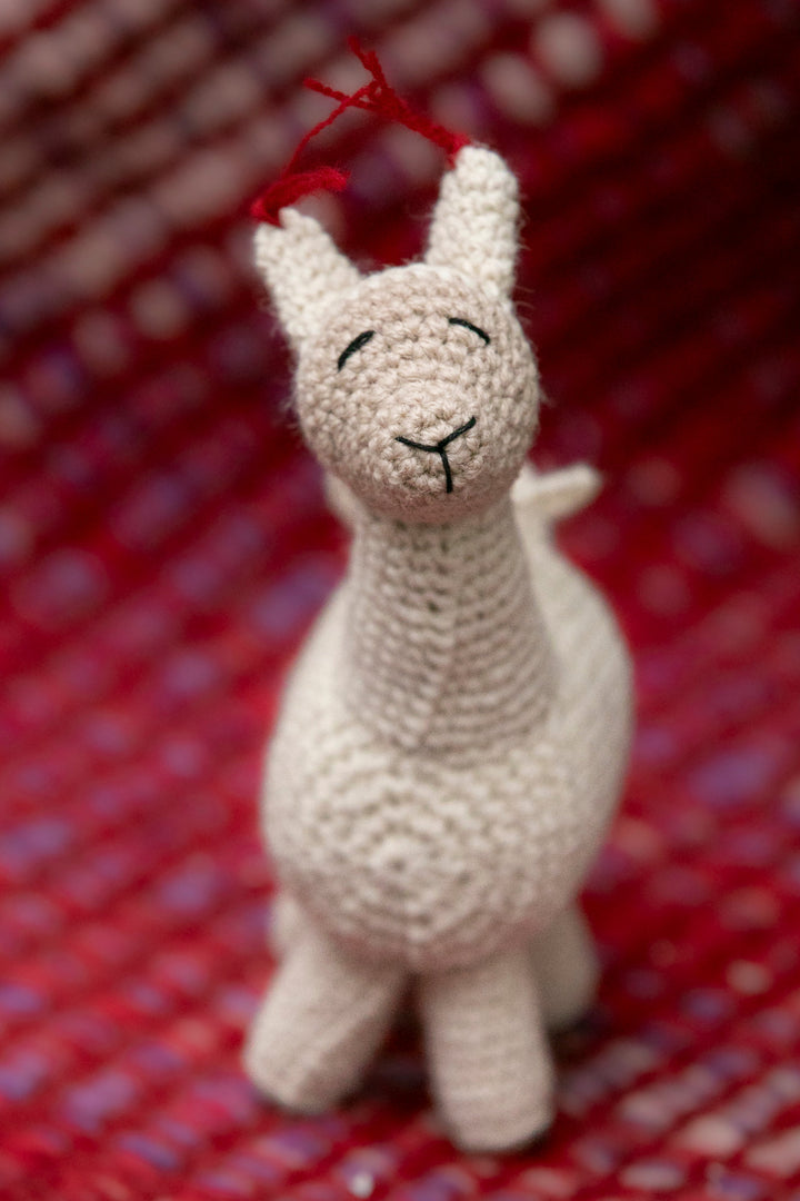 Handmade Llama Ornament
