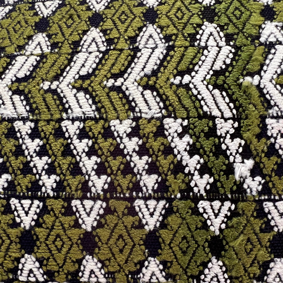 Huipil & Hemp Throw Pillow Cover