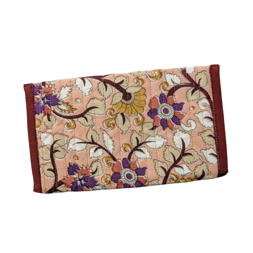 Quilted Block Printed Cotton Pouches