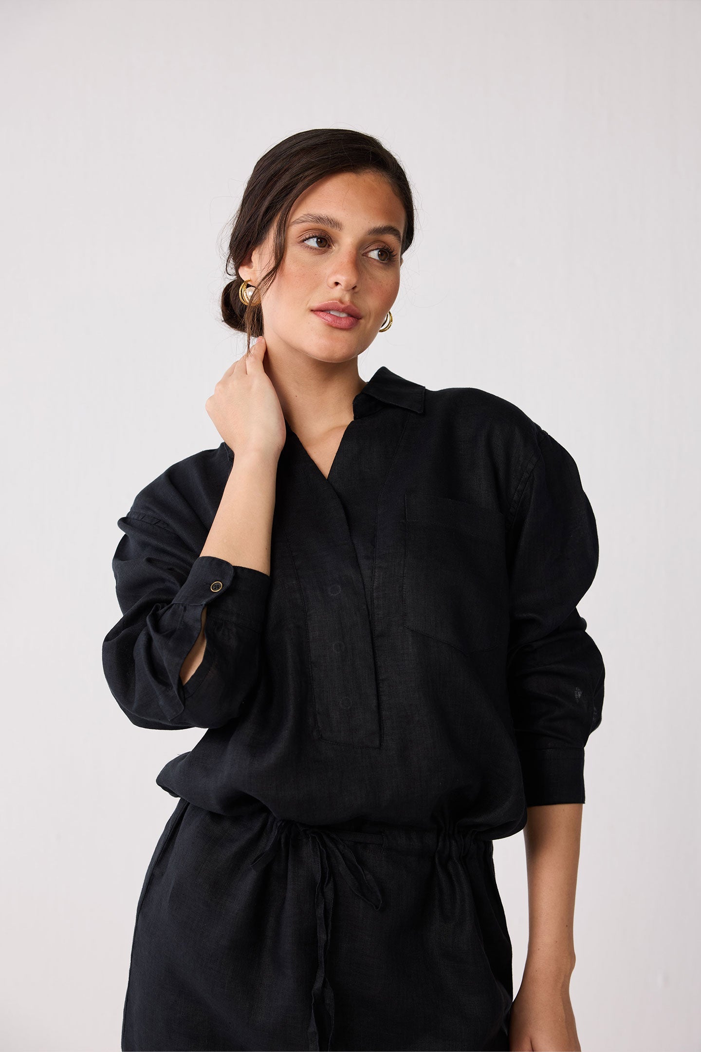 Meet me by the Cliff Dress in Black