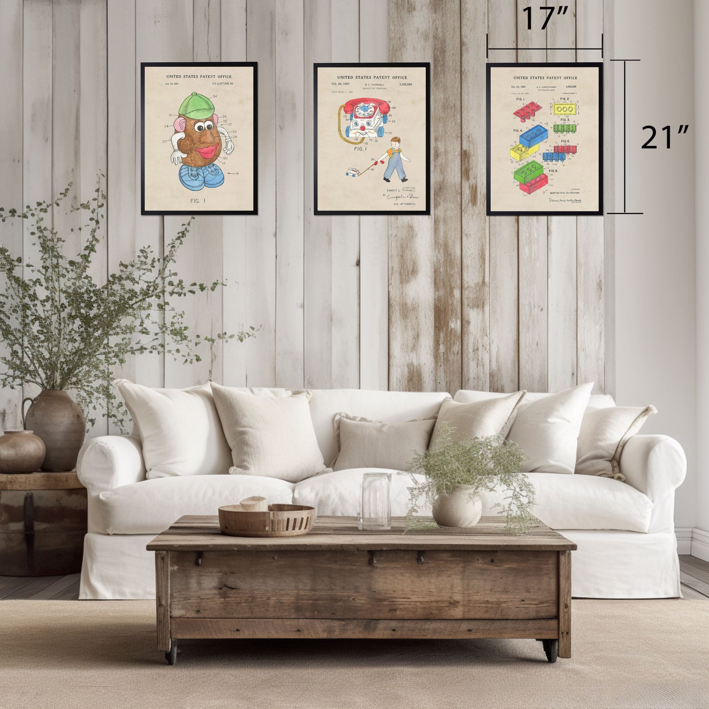 Toy Phone Patent in Black Frame