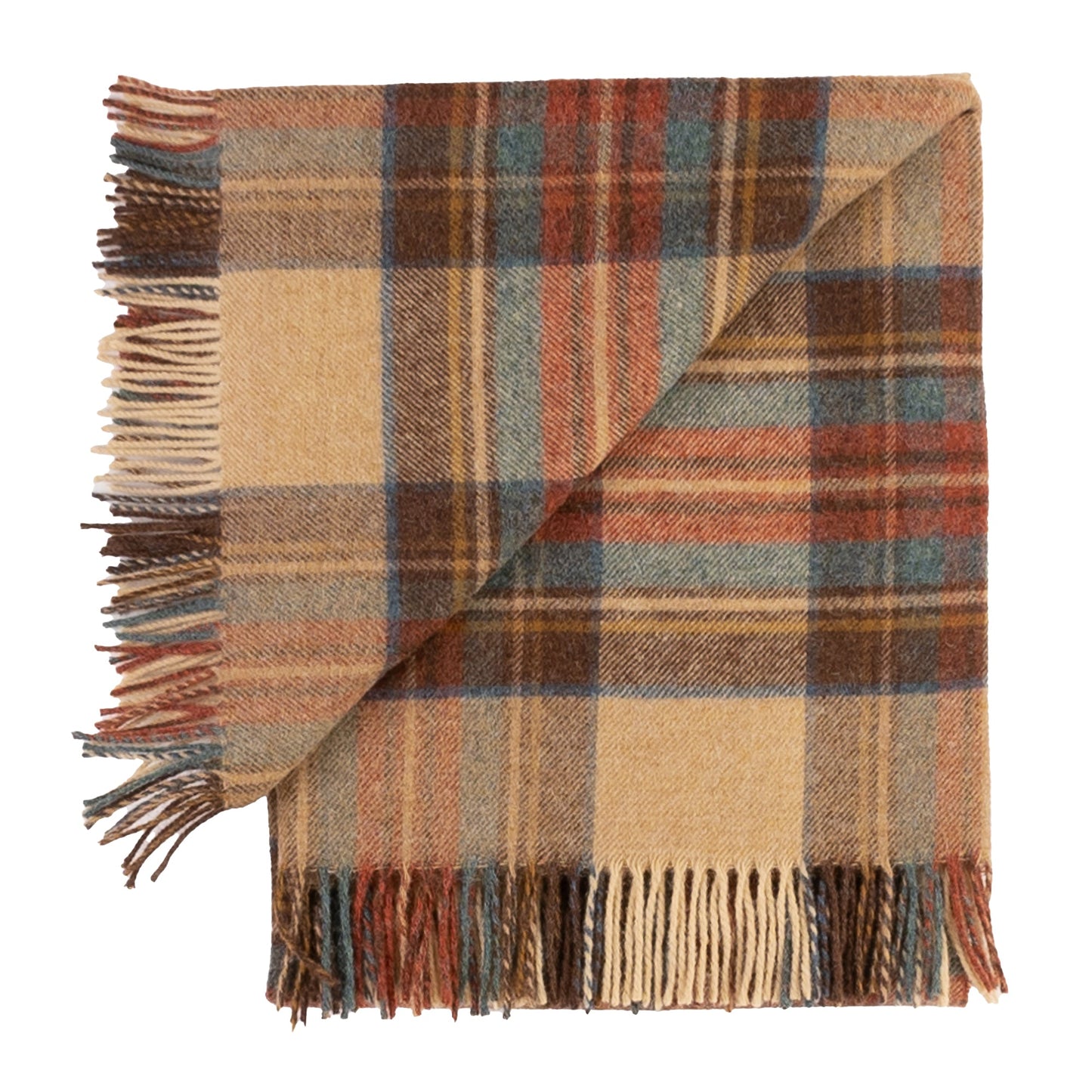 Highland Tweeds Shetland Lambswool Throw - Antique Dress Stewart