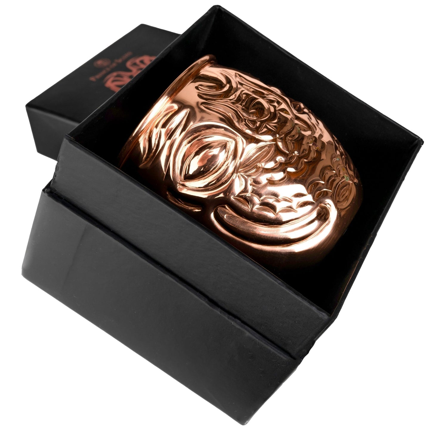 Happy/Sad Copper Barrel Tiki Mug