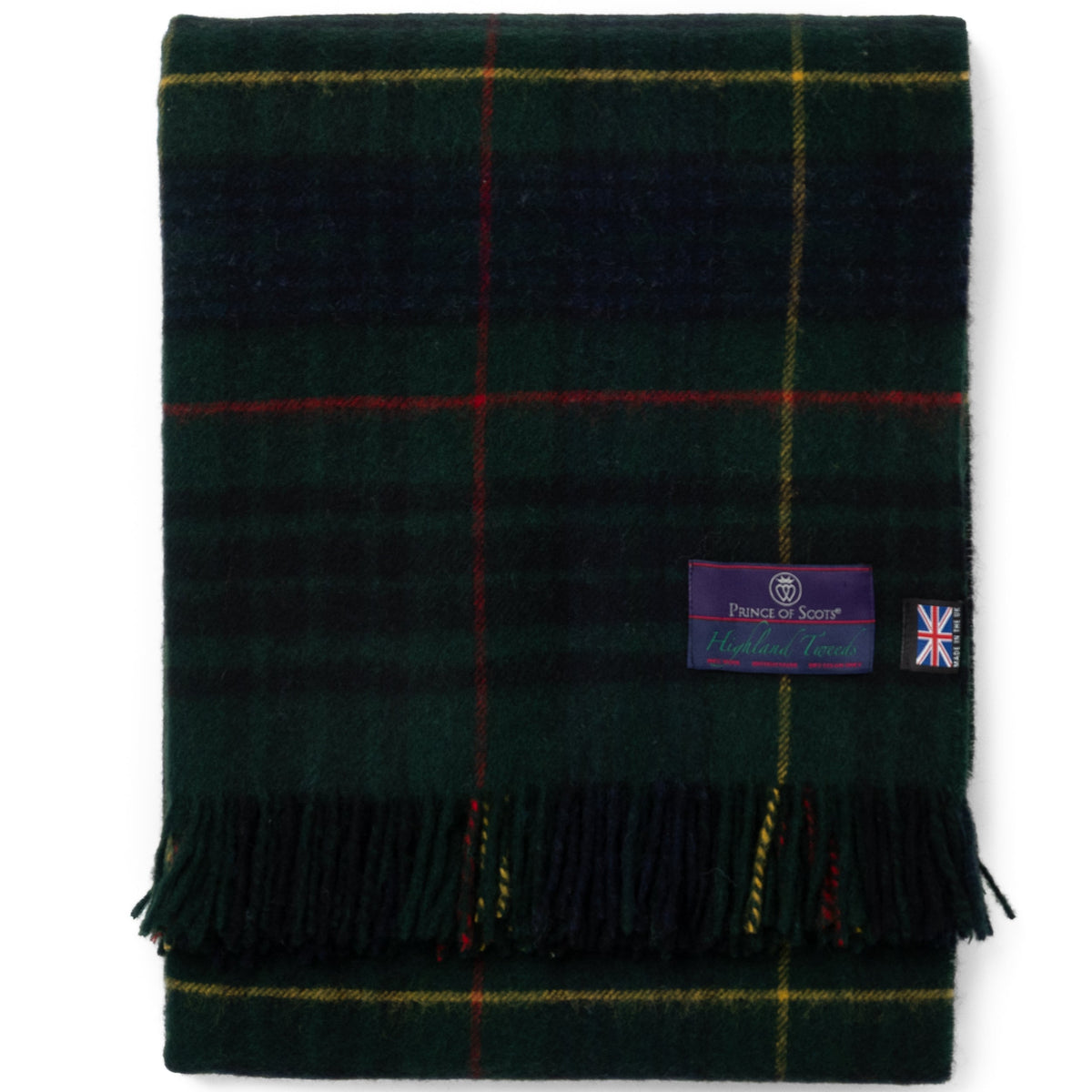 Highland Tweeds Shetland Lambswool Throw - Hunting Stewart