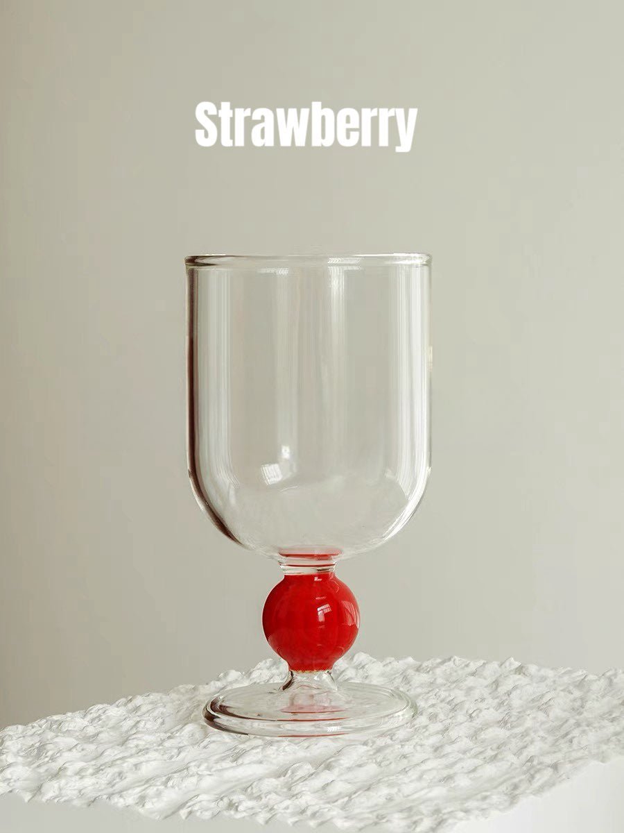 Gumballs Wine Glass - Eclectic Whimsical Coloured Cocktail Glasses