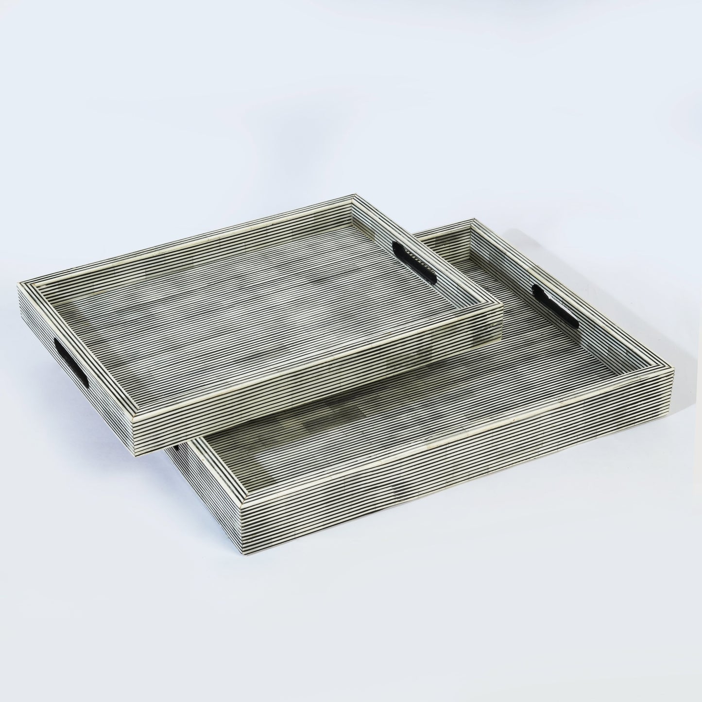 Pinstripe Bone Inlay Trays