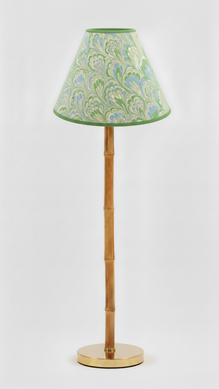 16" Empire Lampshade —  Hand-Marbled