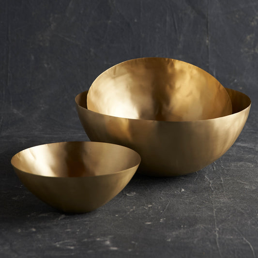 Artisan Brass Bowls Assorted - Set of 3