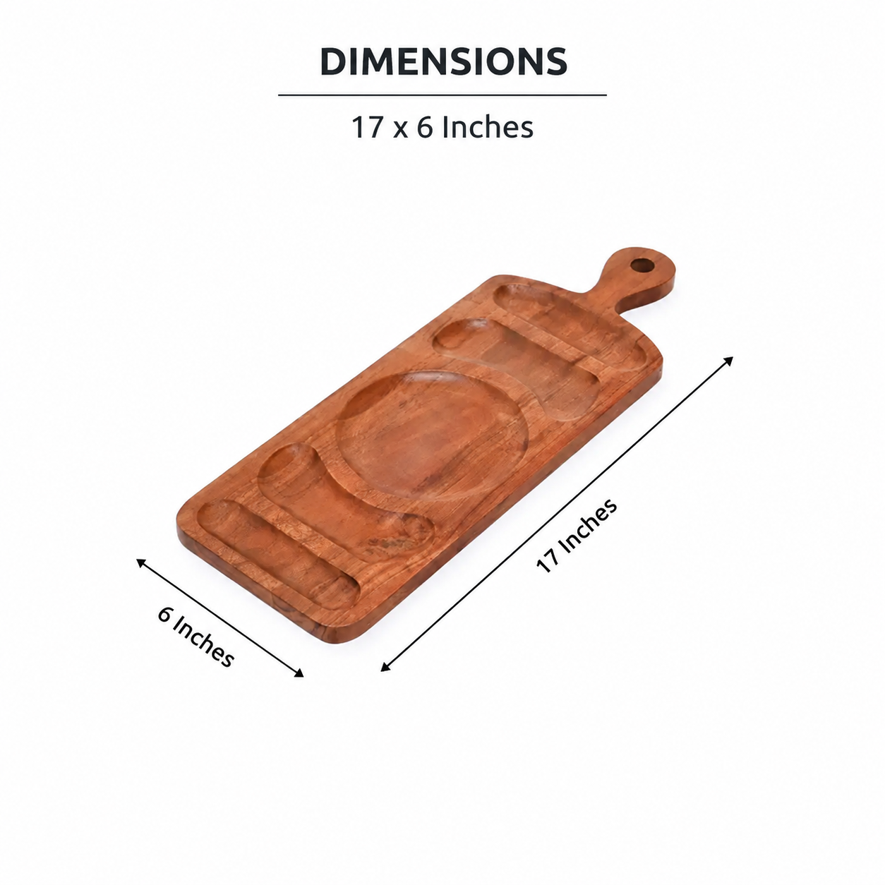 Serving Platter | Mango Wood | Handmade Elegant Serving