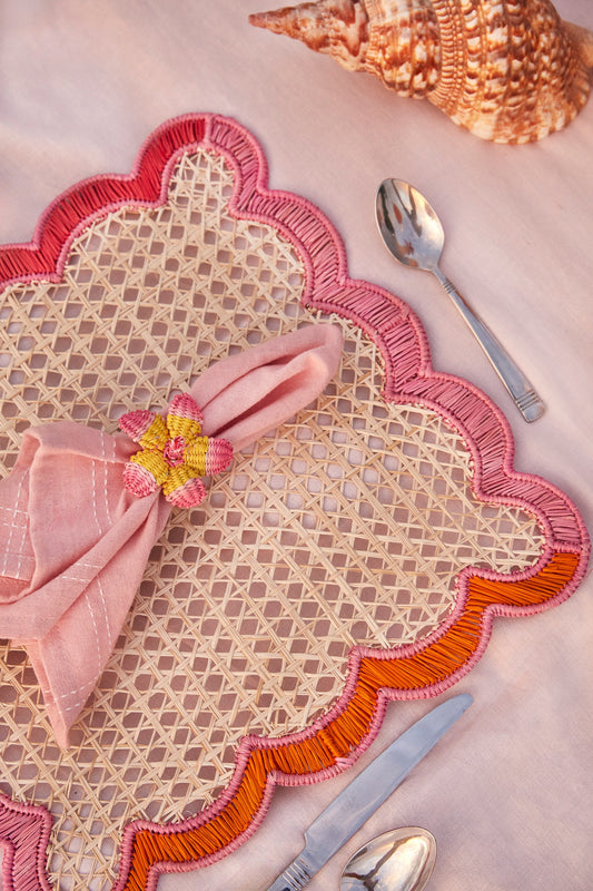 S/4 Hibiscus Napkin Ring