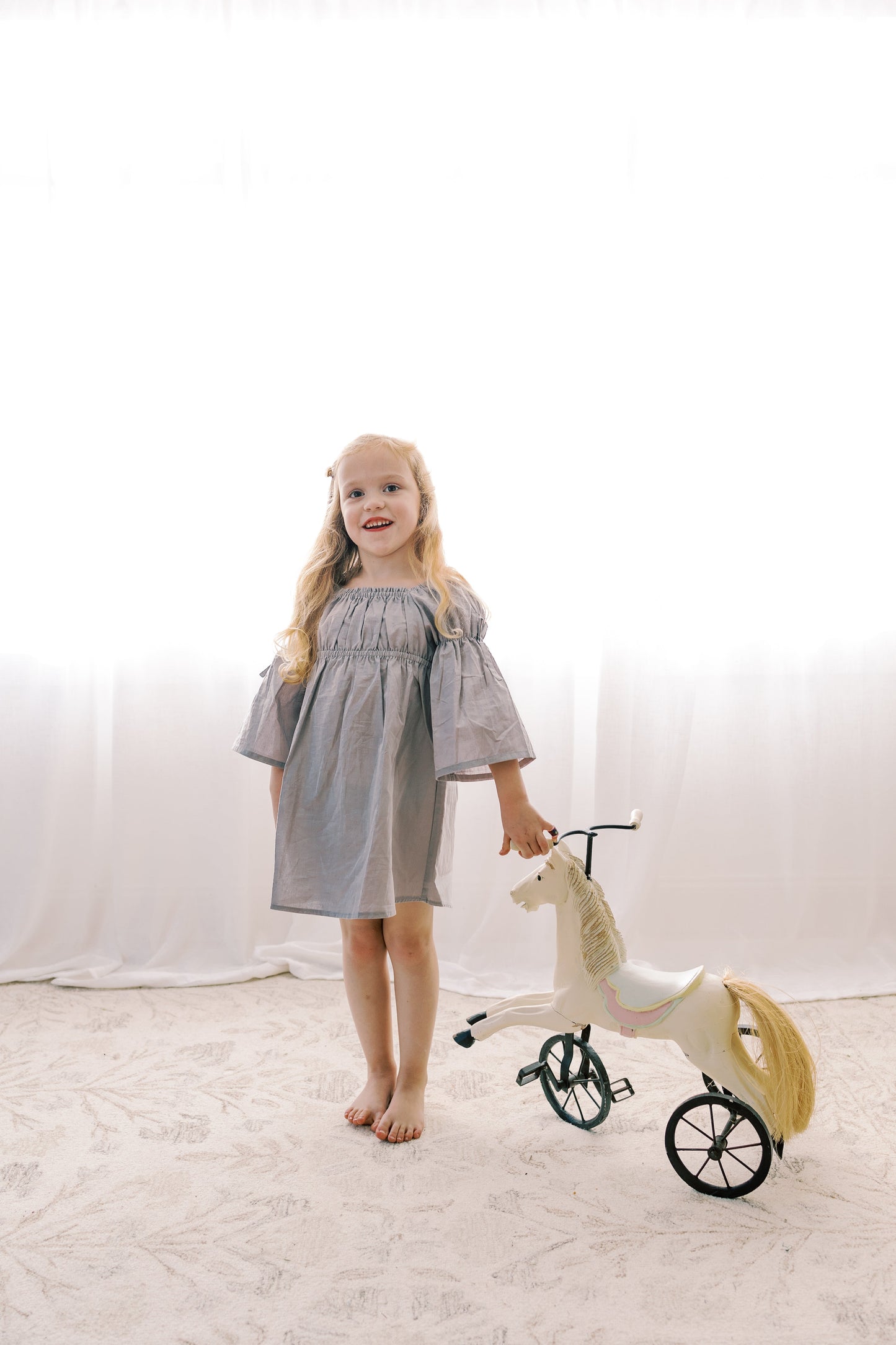 Kennedi Dress-Muted Purple | Bell Sleeve