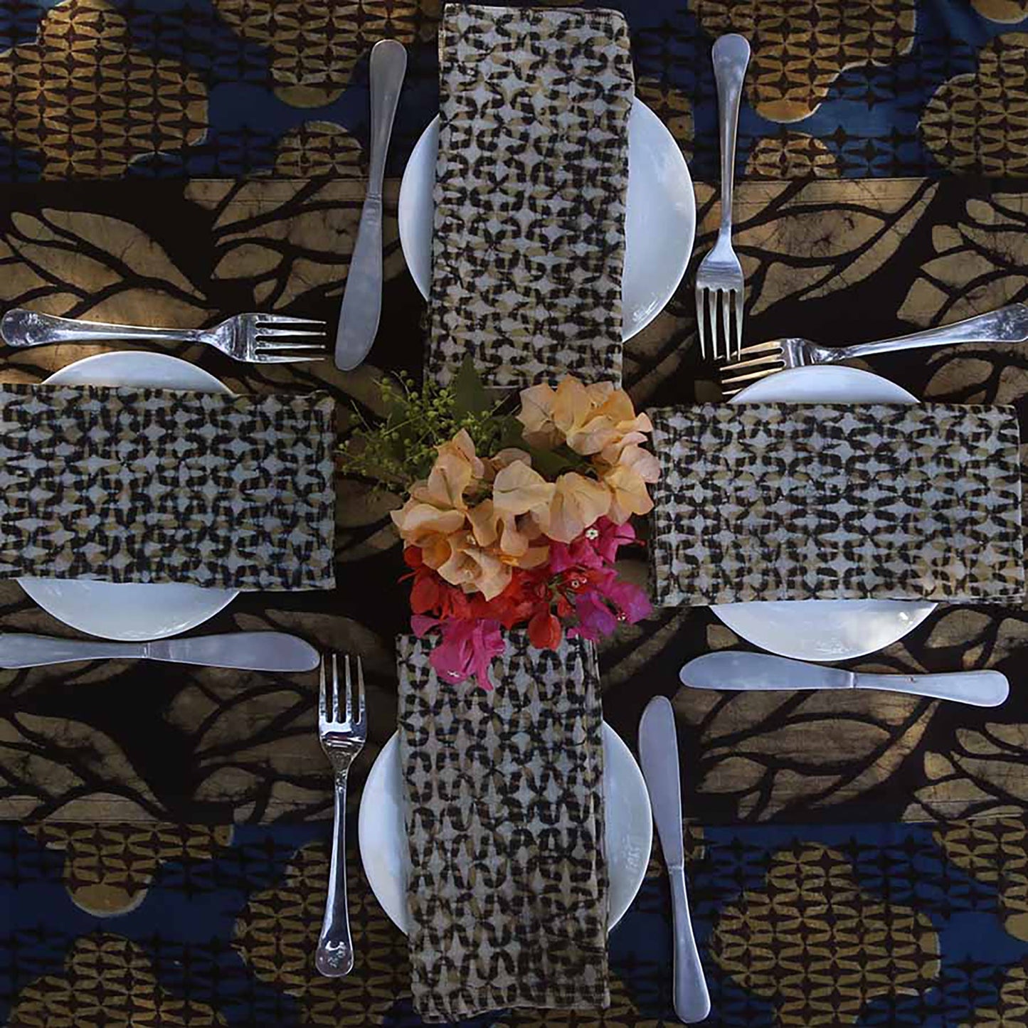 Boho Block Print Napkins (Set of 4) - Sparrow
