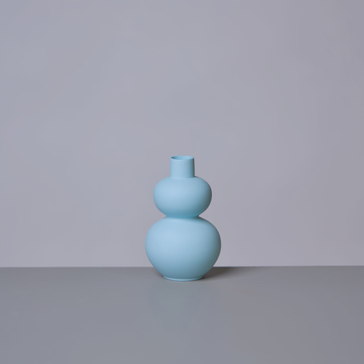 Matte Porcelain Mini Double Lobed Vase