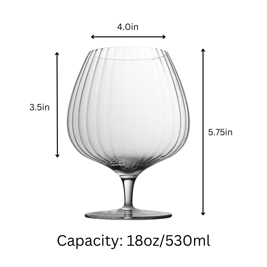 Whiskey Bourbon Brandy Crystal Glasses Snifter