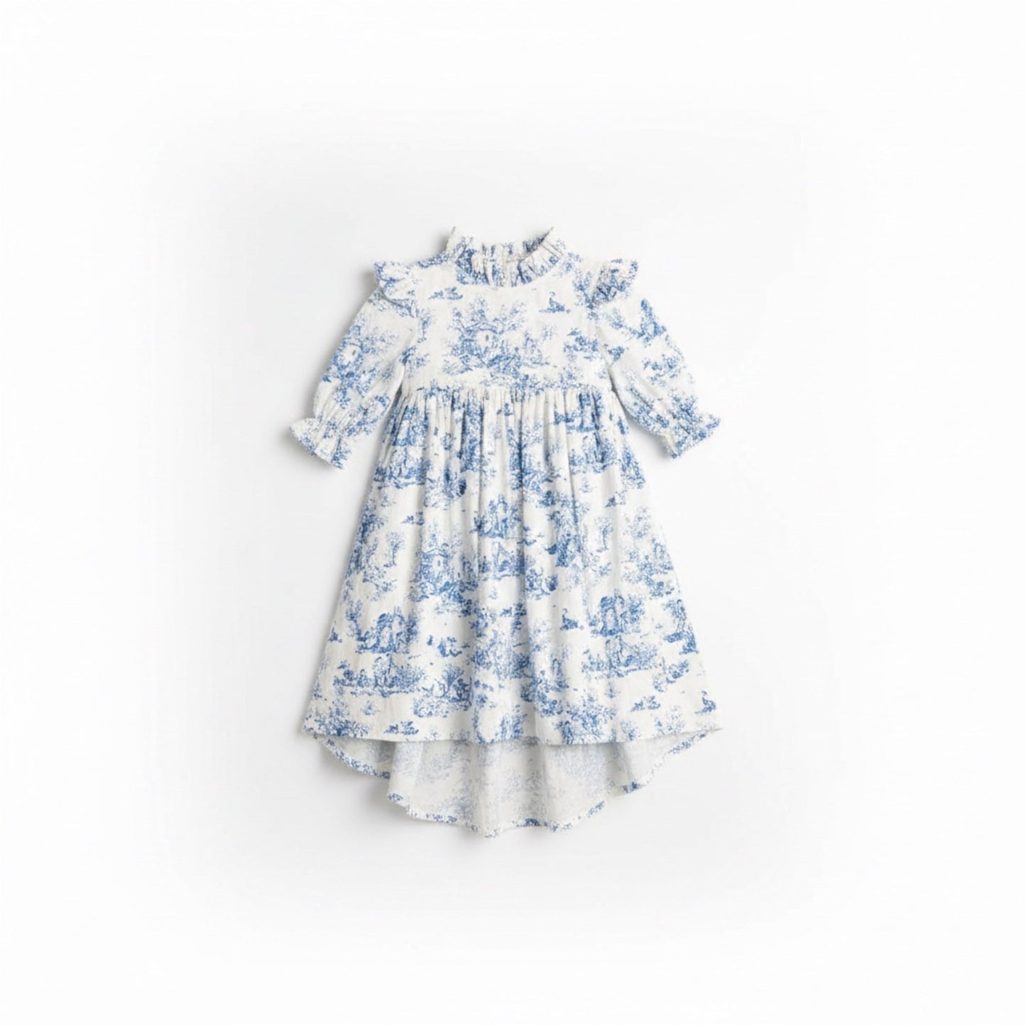 Aoki Dress-Blue Toile
