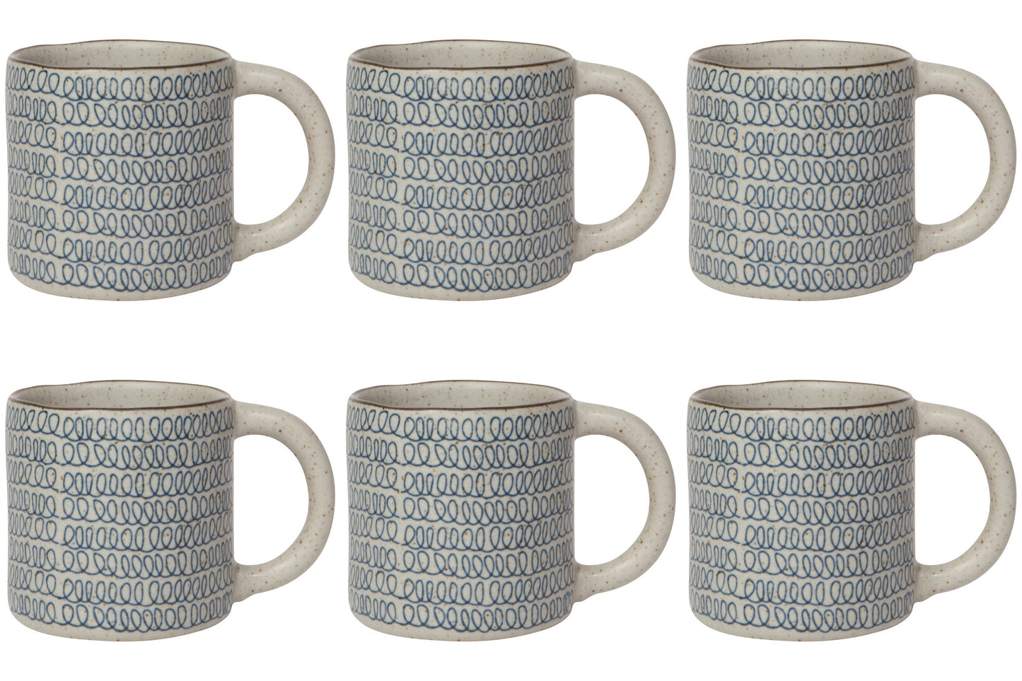 Set of 6 Scribble Element Mug