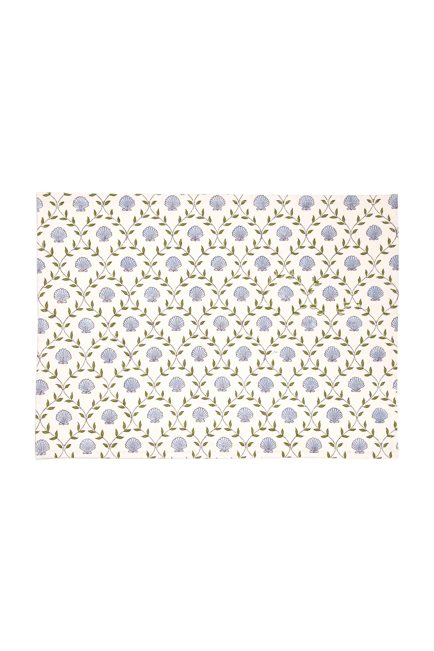 Seashell Blockprint Placemat