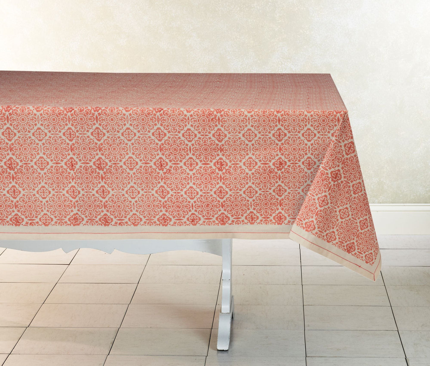 Hand Block Printed Cotton Tablecloth | Kora Cotton | Fair Trade | BREAZEALE