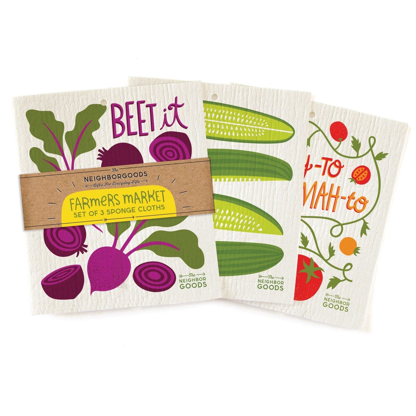 Farmers Market - Sponge Cloth SET OF 3