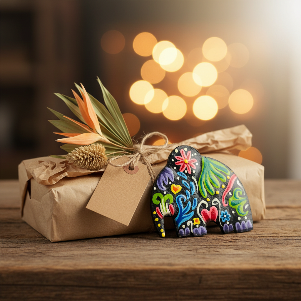 Vivid Small Elephants (Set of 2)