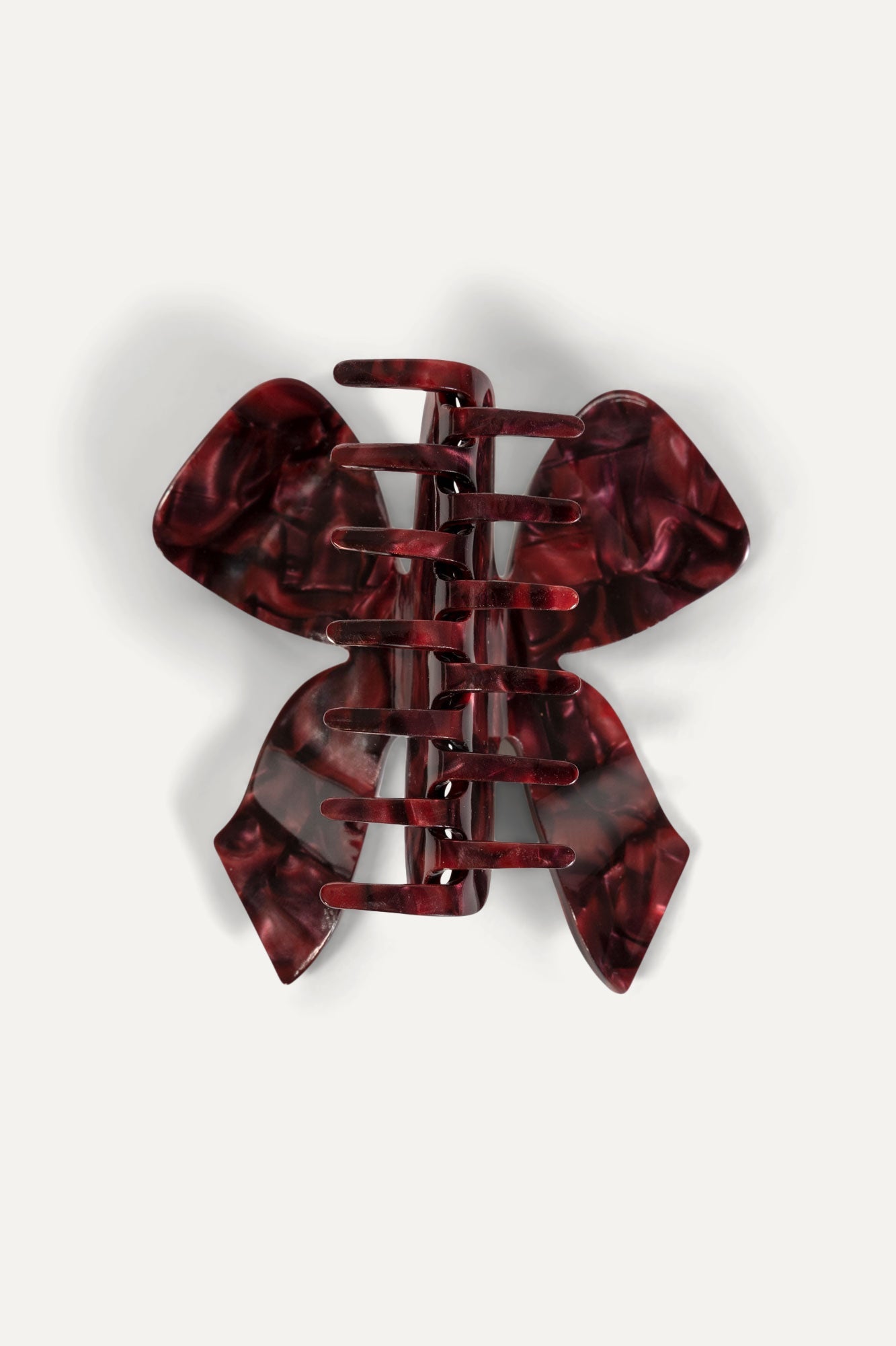 Bow Claw in Burgundy