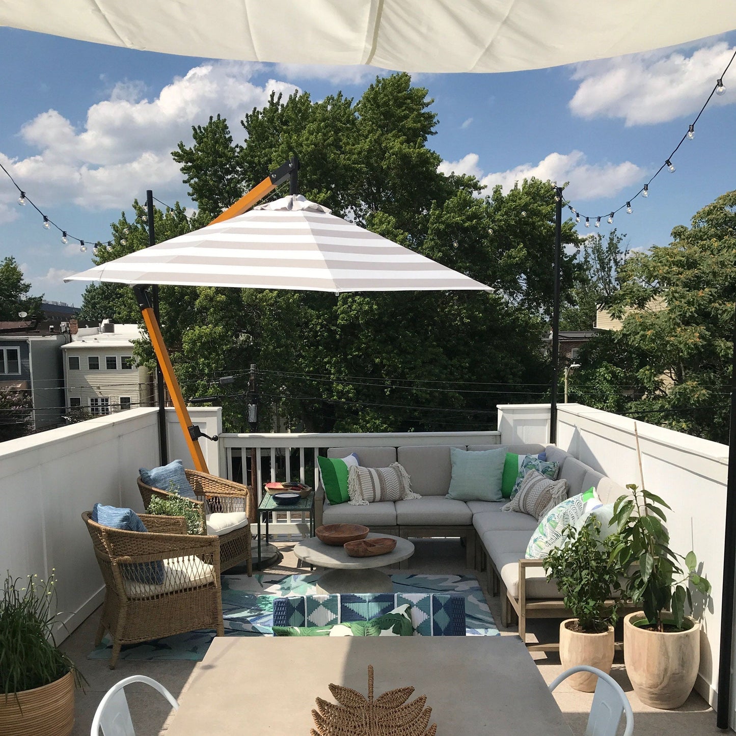 String Light Pole Stand With Brackets