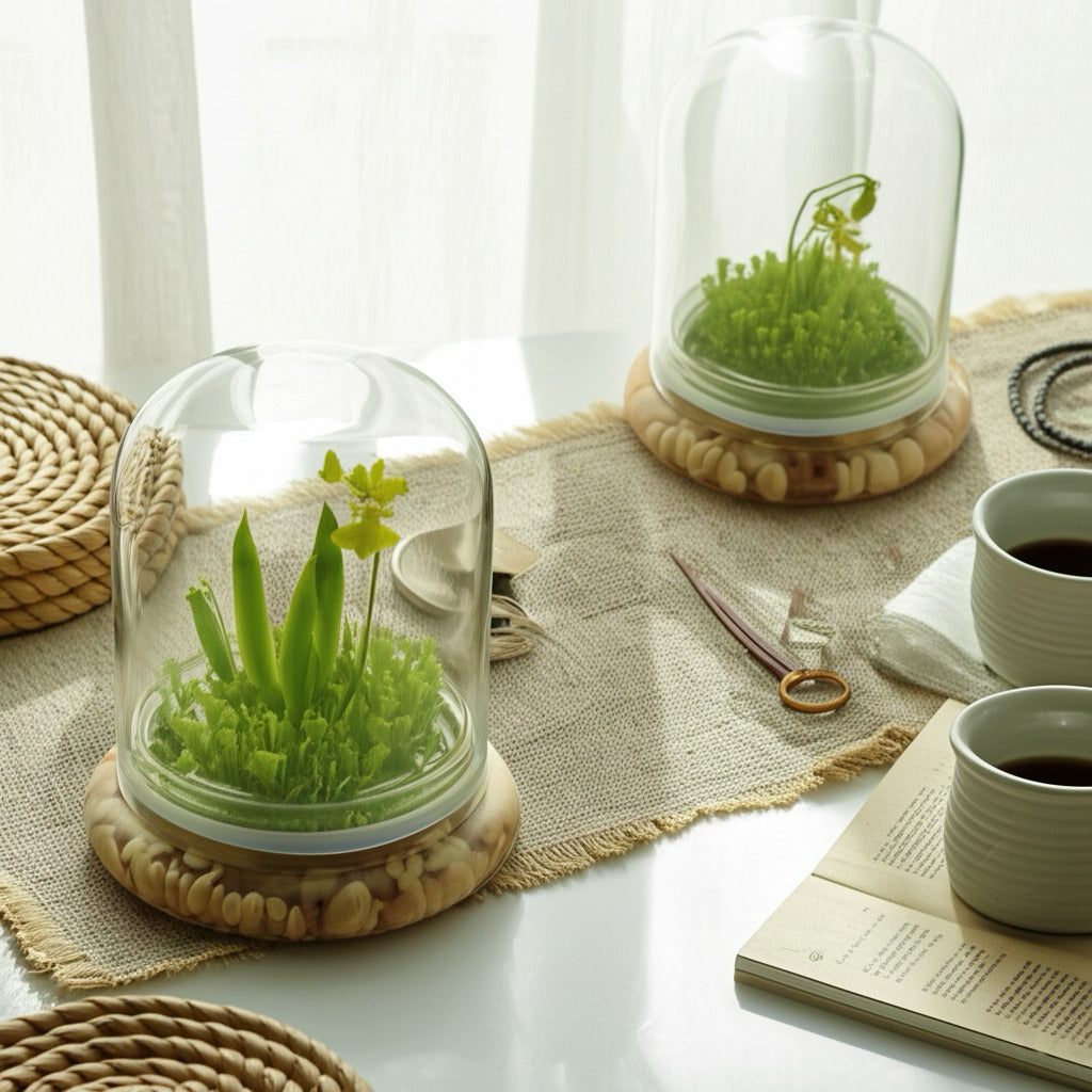 Everlasting Orchid Terrarium with Sundew Moss