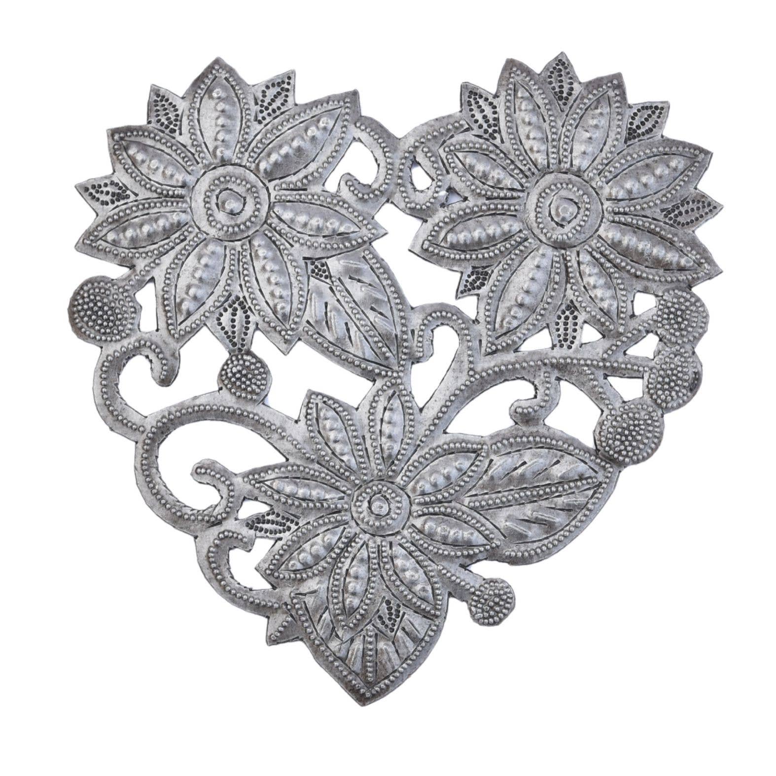 Garden Heart – Handmade Recycled Metal Heart from Haiti