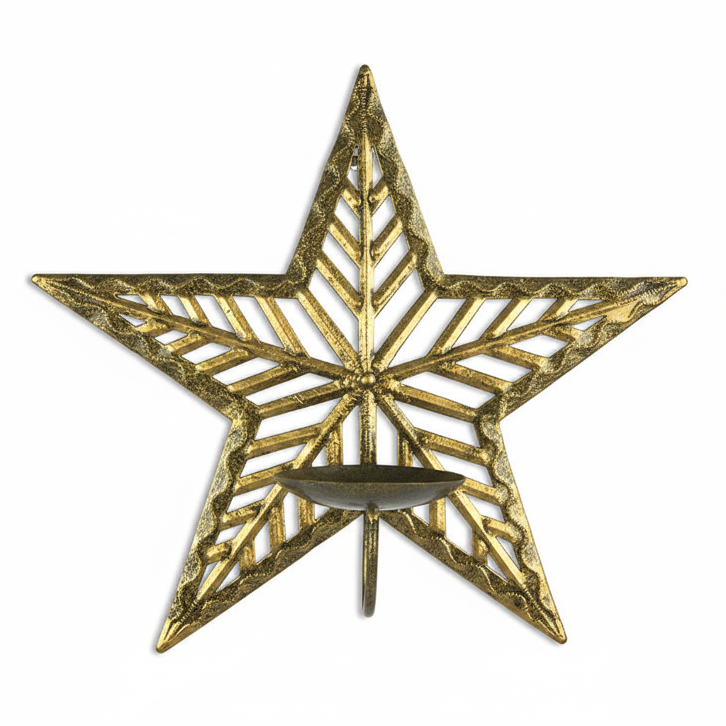 Painted Star Sconce