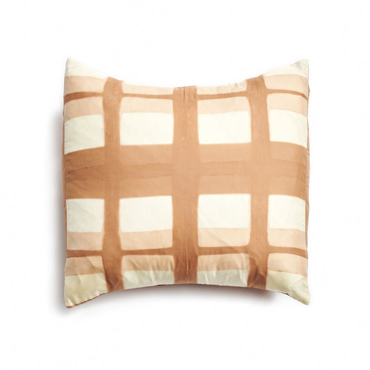 Melo Gold Hand Crafted Shibori Mulberry Silk Pillow