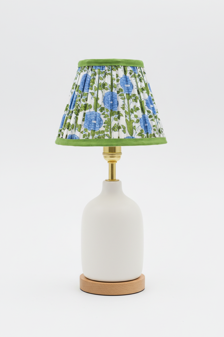6'' Mini Pleated Lampshade —  Blockprint