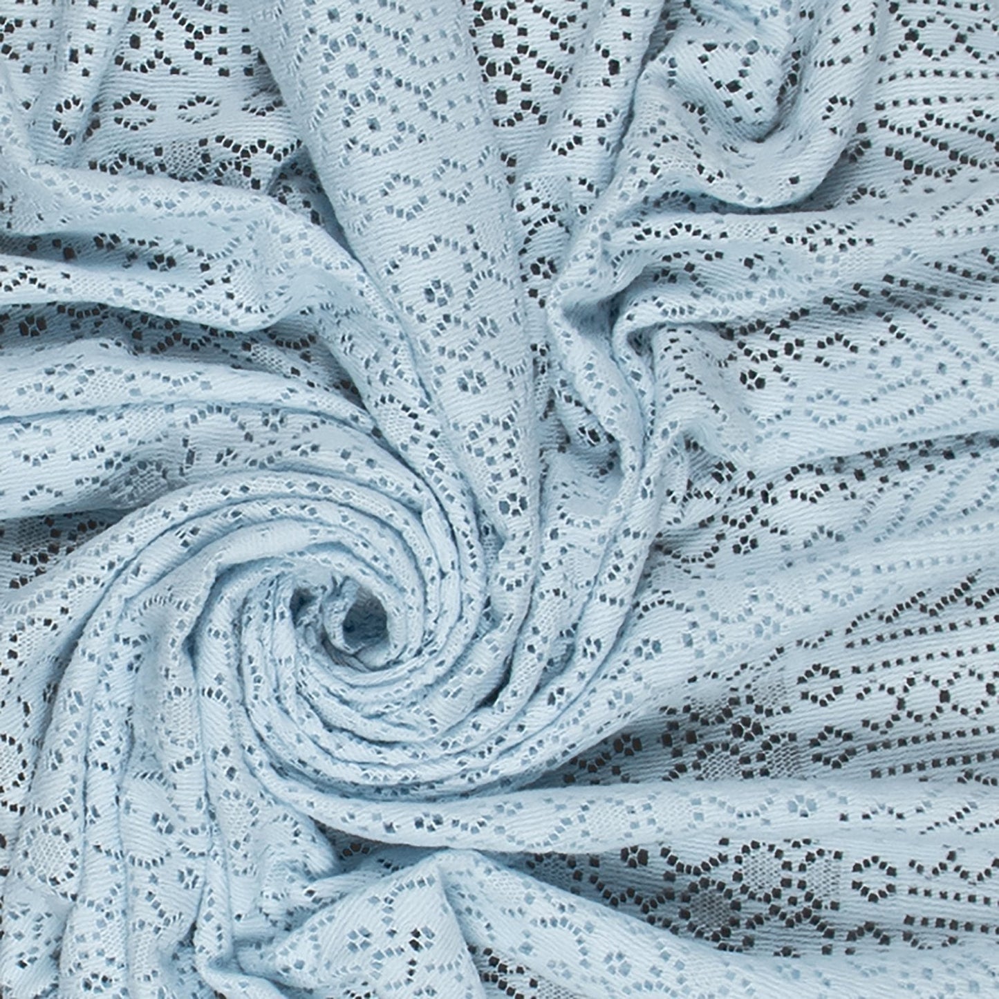 Southampton Home Lace Weave Baby Shawl ~ Blue ~