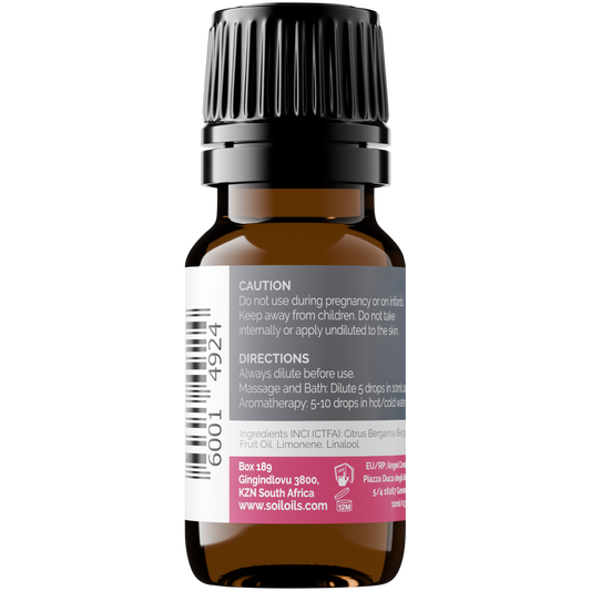 Organic Bergamot Essential Oil (Citrus Bergamia) 10ml