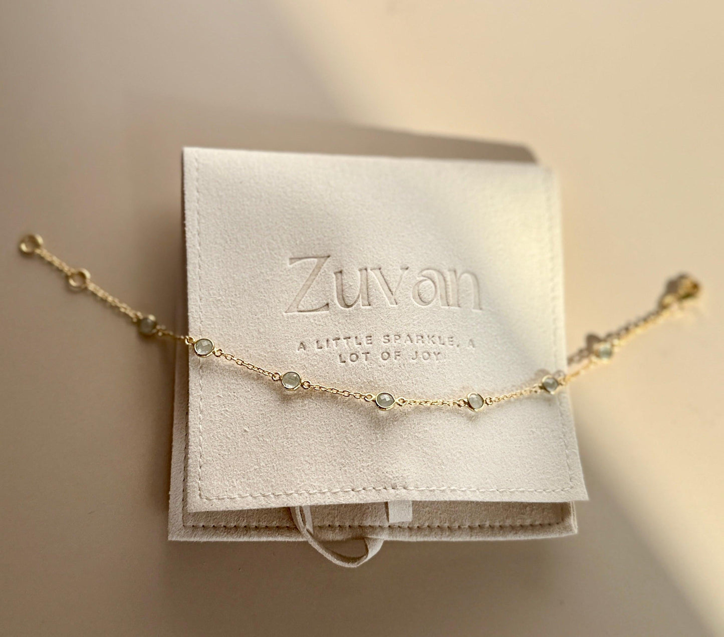 June Birthstone Bracelet — Moonstone