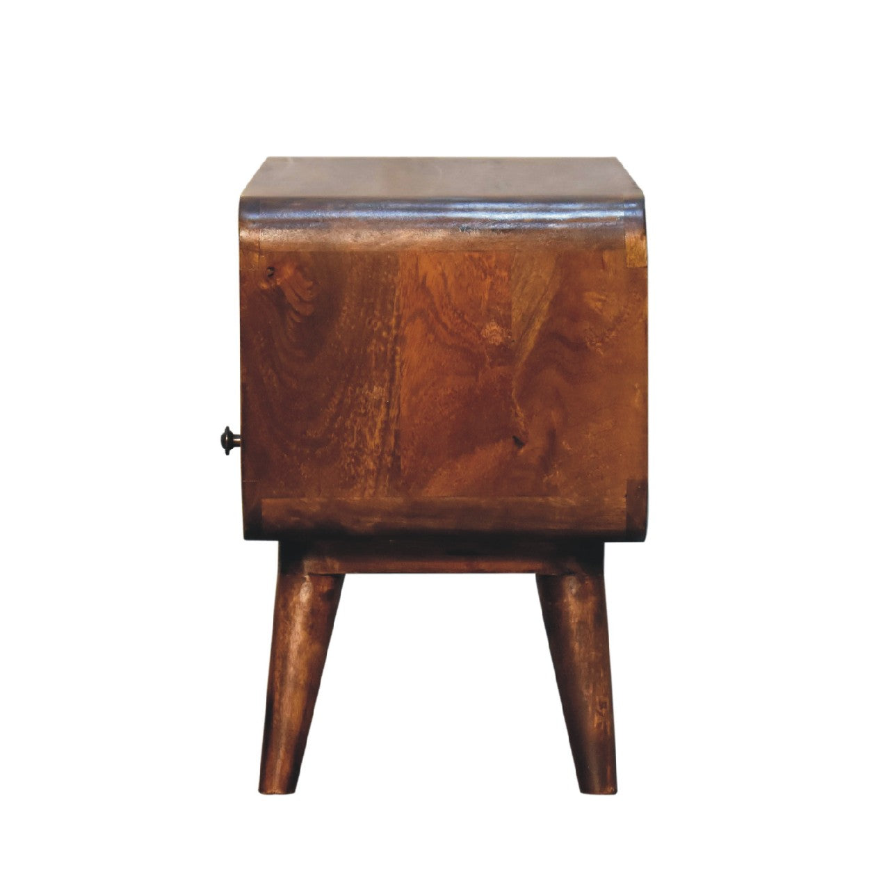 Solid Wood Mini Curved Media Unit