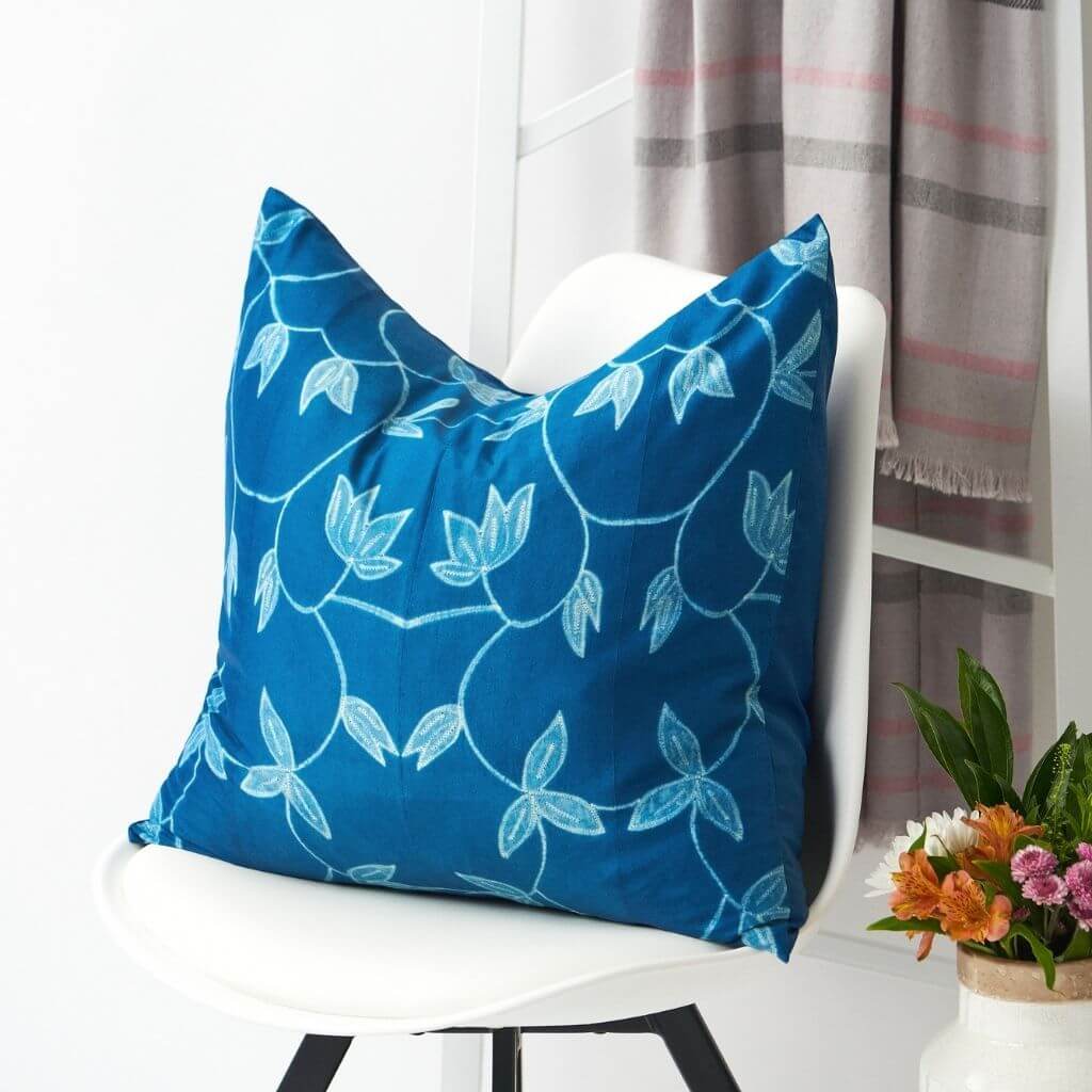 Folio Handcrafted Shibori Mulberry Silk Pillow