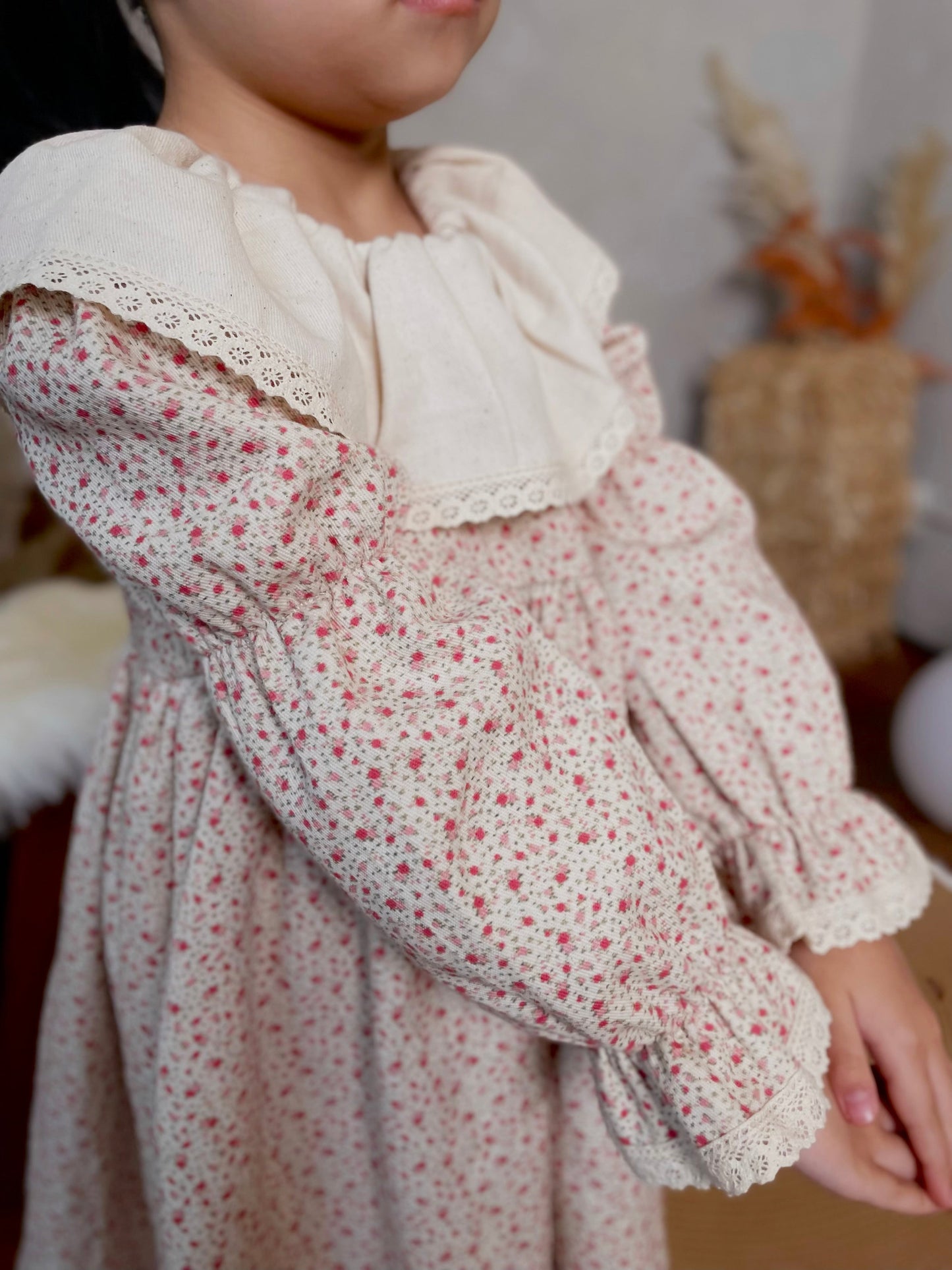 Marguerite Dress- Wild Rosebud Garden