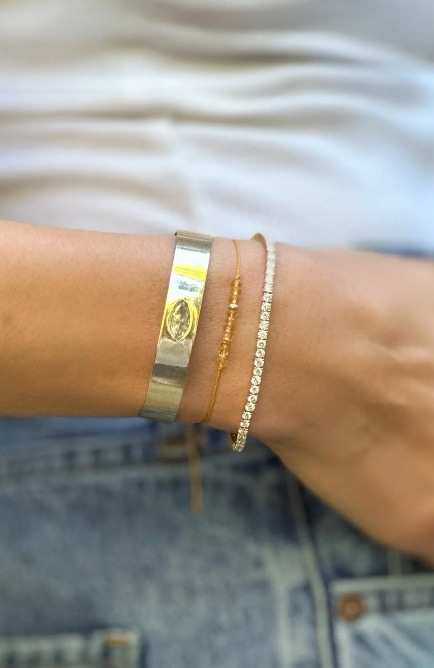The Energy Project Bracelet – Prosperity With Citrine & Solid 14K Gold Bead