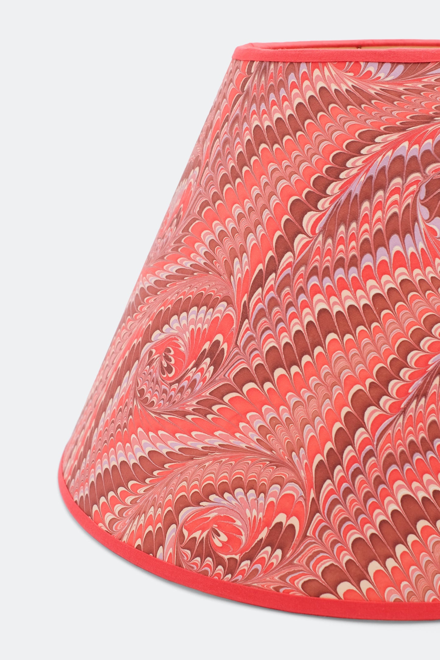 16" Empire Lampshade —  Hand-Marbled