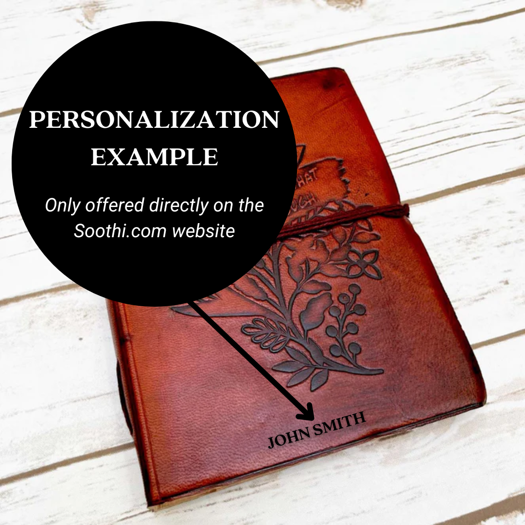 "Grow Through What You Go Through" Leather Journal
