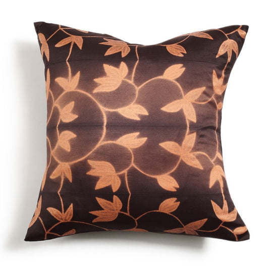 Folio Ebony Handcrafted Shibori Mulberry Silk Pillow