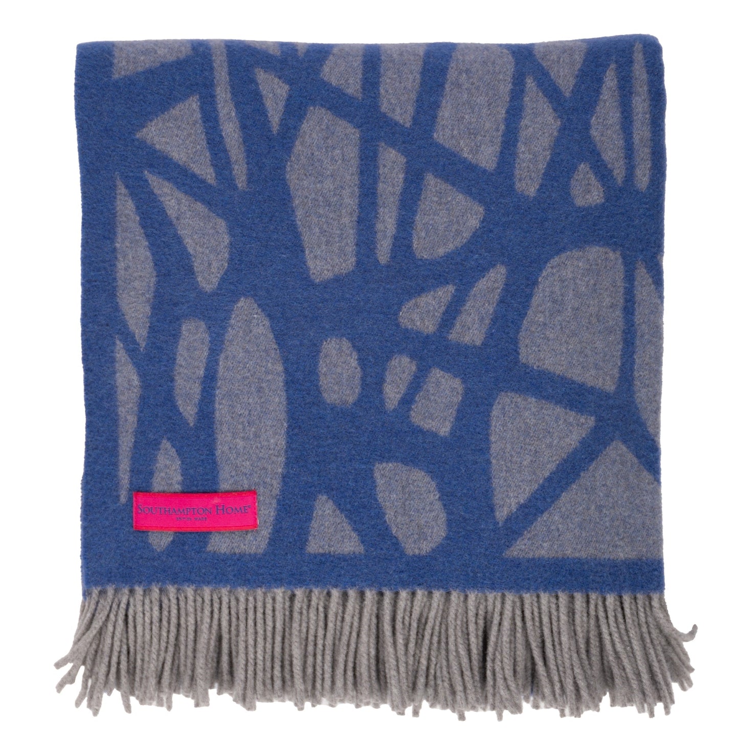 Southampton Home Monarch Merino Fleece Throw - Blue