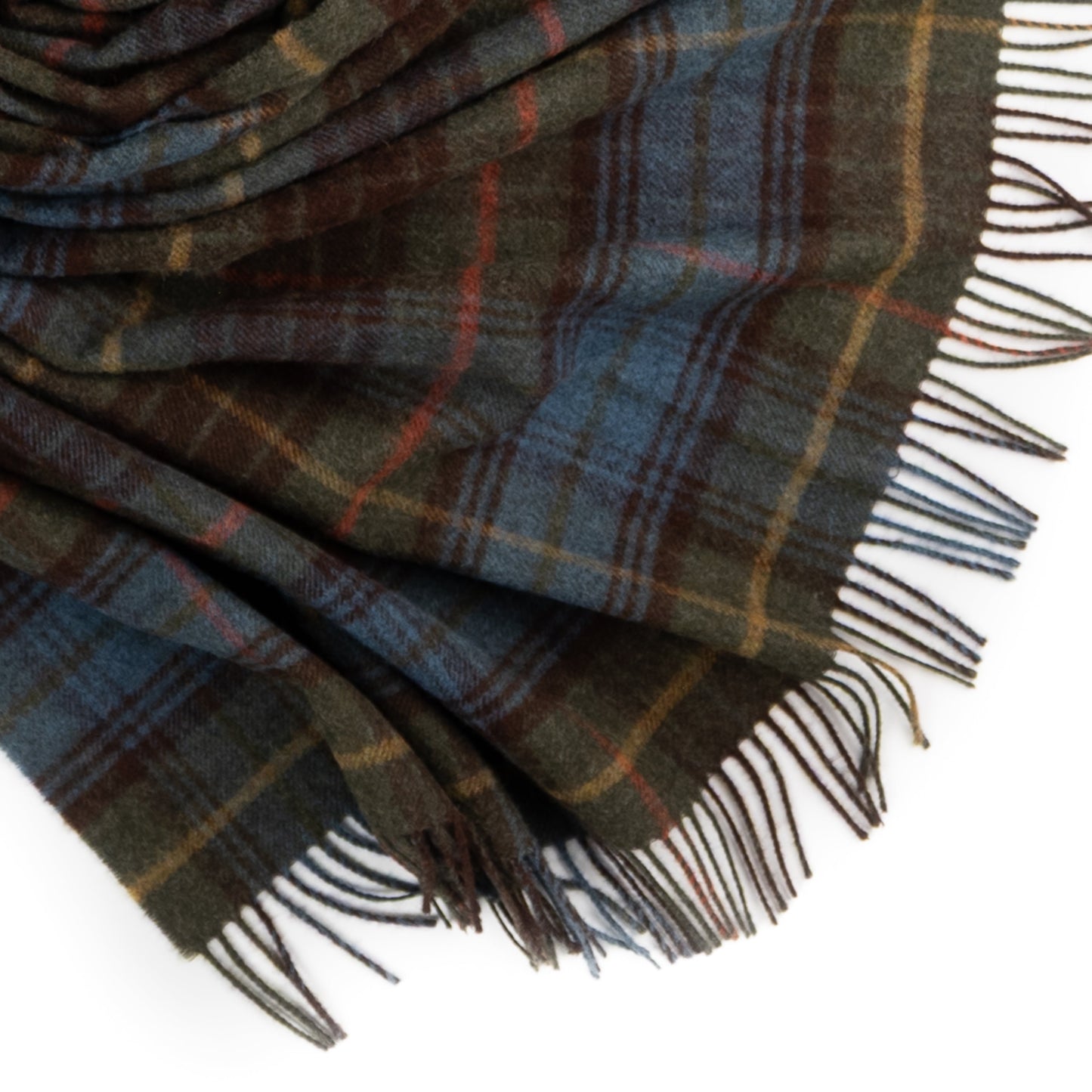 Highland Tweeds Shetland Lambswool Throw - Antique Hunting Stewart
