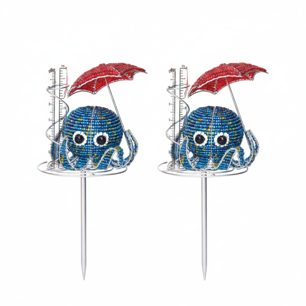 Rain Gauge, Octopus (Set of 2)