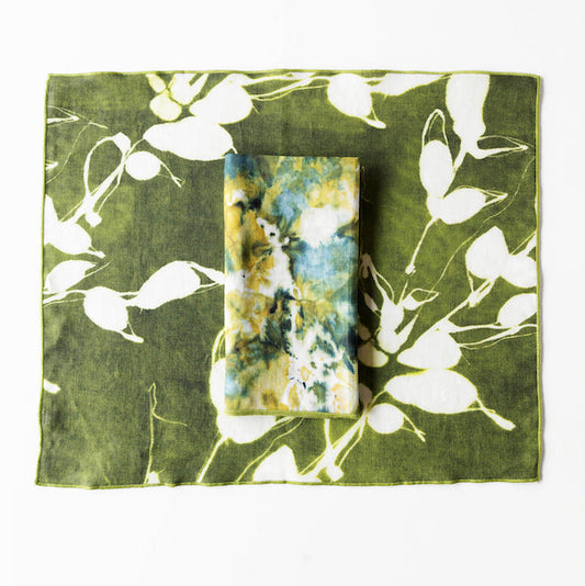 Porto Print in Olive Placemat