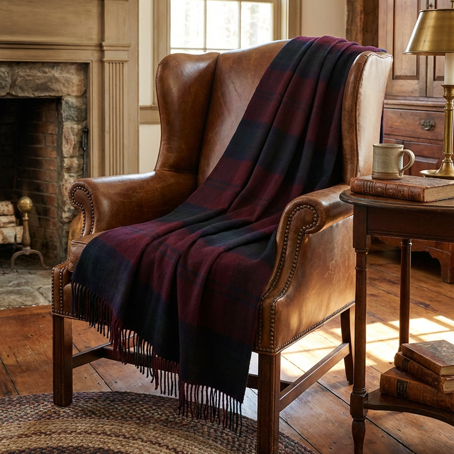 Prince of Scots Merino Wool Throw - Lindsay