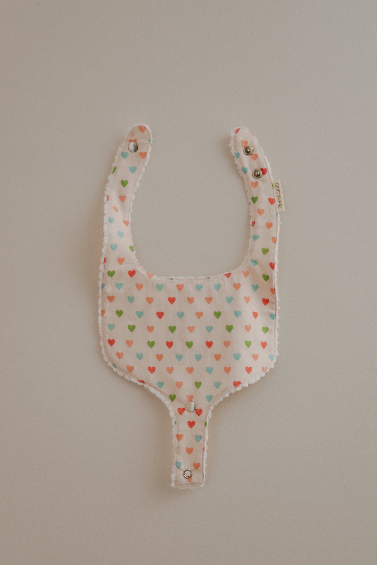 Soothe & Snap Pacifier Bib- Sweetheart Parade