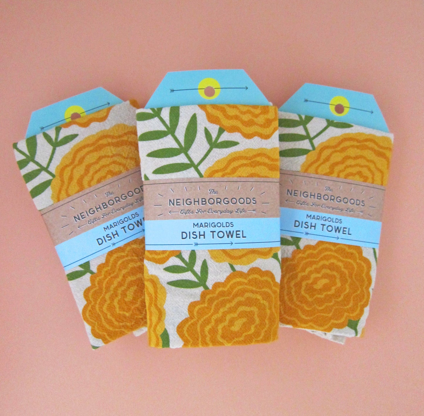 Marigolds Dish Towel