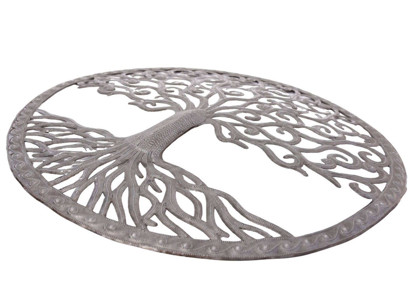 22" Haitian Metal Tree of Life Wall Art by Derat Joseph