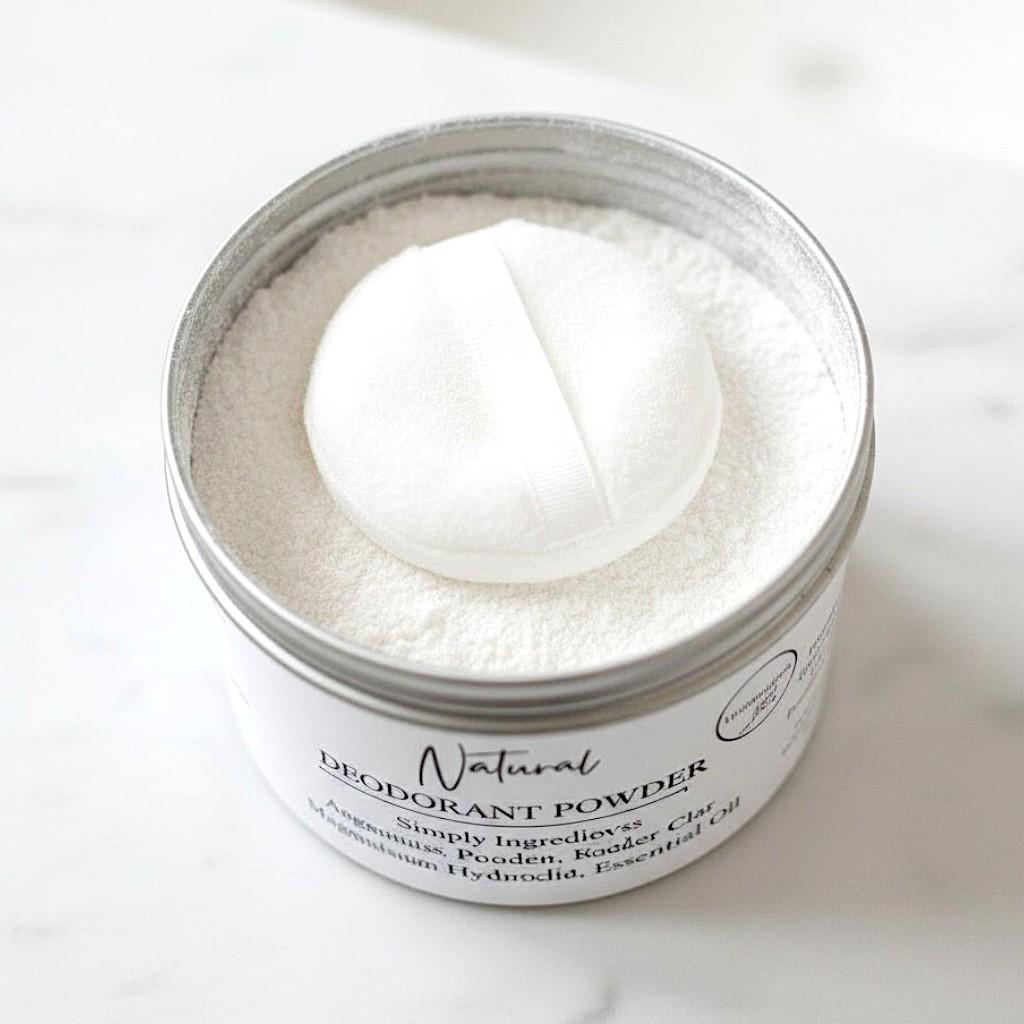 Natural Deodorant Powder Talc Free Aluminum Free